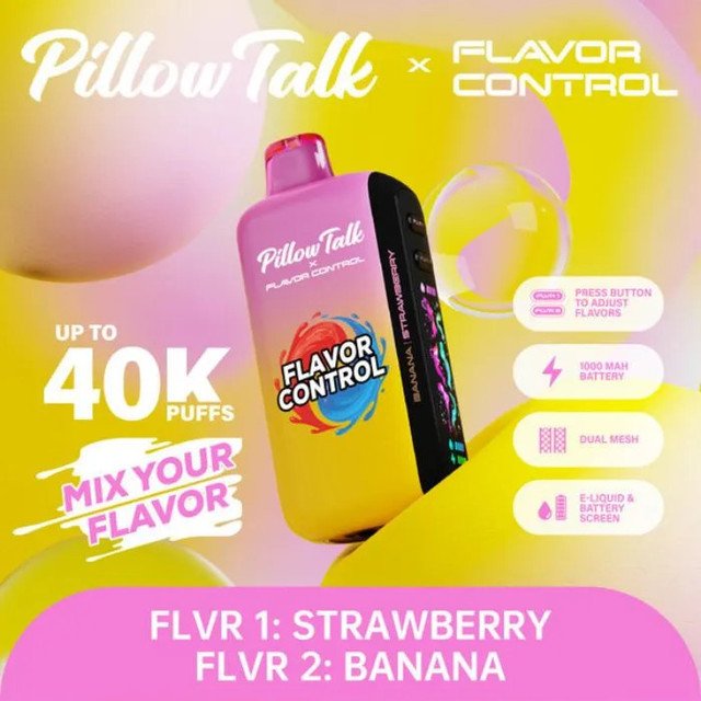Strawberry + Banana Pillow Talk Ic40K Puffs Mix Flavors Disposable Vape
