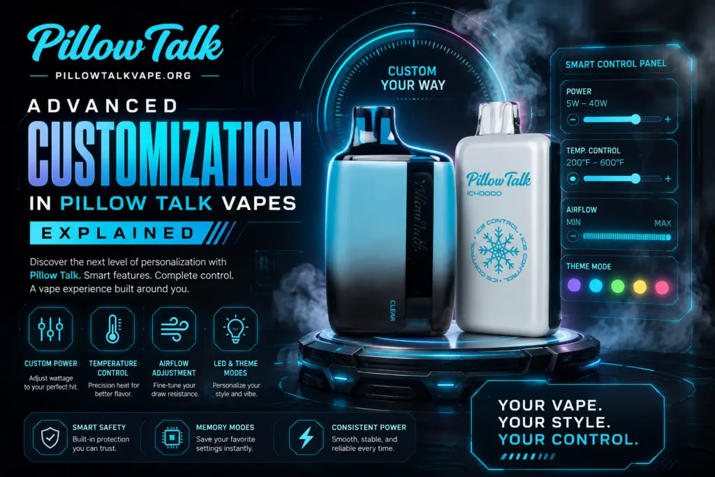 Advanced Customization In Pillow Talk Vapes Explained 1 Pillow Talk Vapes